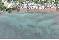 Ketgam: Pesisir Pantai Desa Pu,ununu dan Sekitaran Jetty PT. TBS. Foto diambil Tanggal 12 Januari 2025.