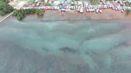 Ketgam: Pesisir Pantai Desa Pu,ununu dan Sekitaran Jetty PT. TBS. Foto diambil Tanggal 12 Januari 2025.